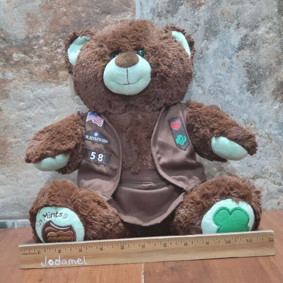 Build A Bear Workshop Thin Mints Girl Scouts Plush Stuffed Animal - Picture 9 of 13